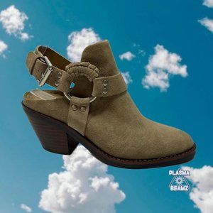 SEE By Chloe Tan Suede Leather Ankle Boots 37